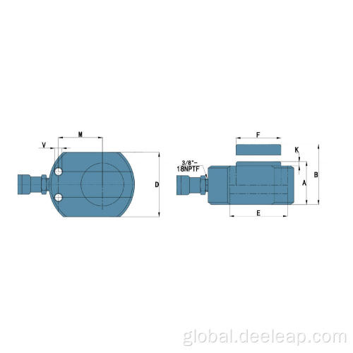 Single Acting Hydraulic Cylinder Ultra Thin Single Acting Hydraulic Cylinder Manufactory